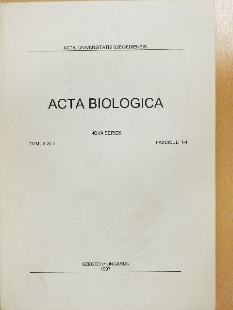 M. Acquaviva - Acta Biologica Tomus XLII. Fasciculi 1-4. [antikvár]