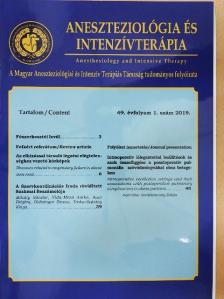 Bede Antal - Aneszteziológia és intenzív terápia 2019/1. [antikvár]