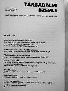Drucker Tibor - Társadalmi Szemle 1987. december [antikvár]