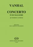 VANHAL - CONCERTO PER CLARINETTO E ORCHESTRA RIDUZIONE PER CLARINETTO E PIANOFORTE