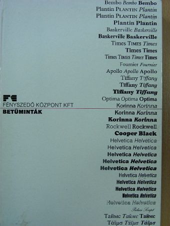 Betűminták [antikvár]