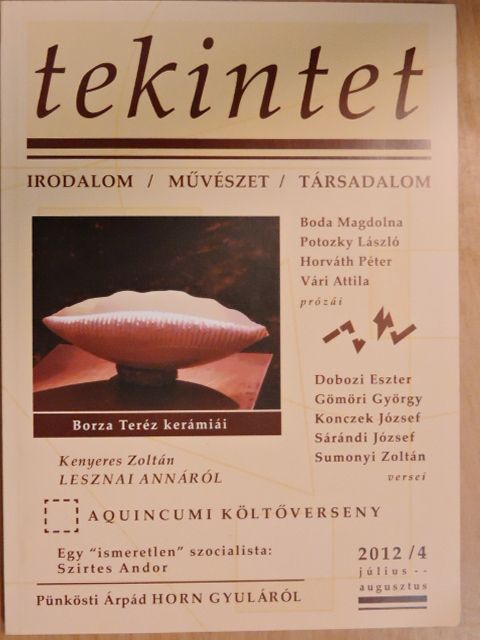 Bakó Endre - Tekintet 2012. július-augusztus [antikvár]