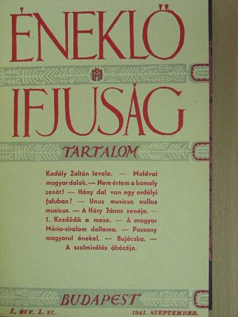 Ádám Jenő - Éneklő Ifjúság 1941-1942. (nem teljes évfolyam) [antikvár]