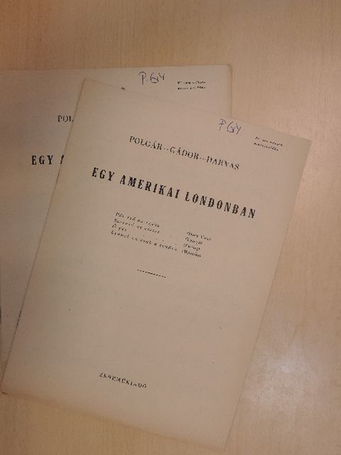 Darvas Szilárd - Egy amerikai Londonban I-II. [antikvár]