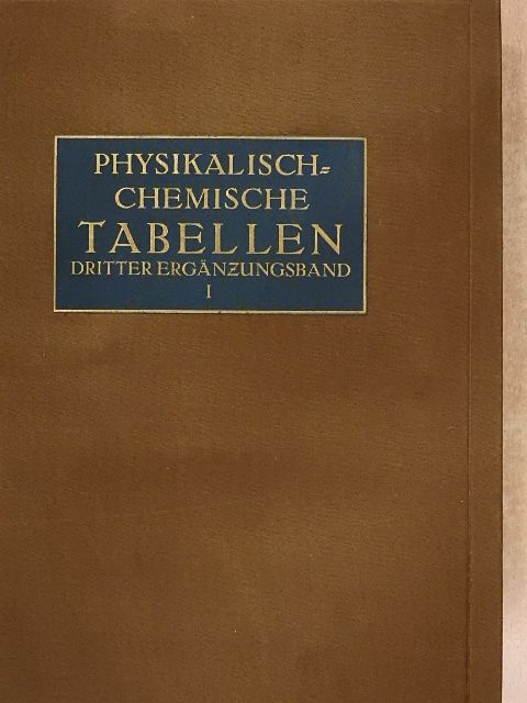 Landolt-Börnstein Physikalisch-Chemische Tabellen I. [antikvár]