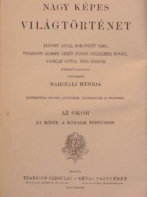 Geréb József - Nagy képes világtörténet III. [antikvár]