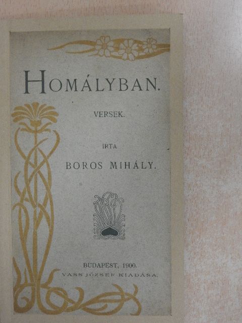 Boros Mihály - Homályban [antikvár]