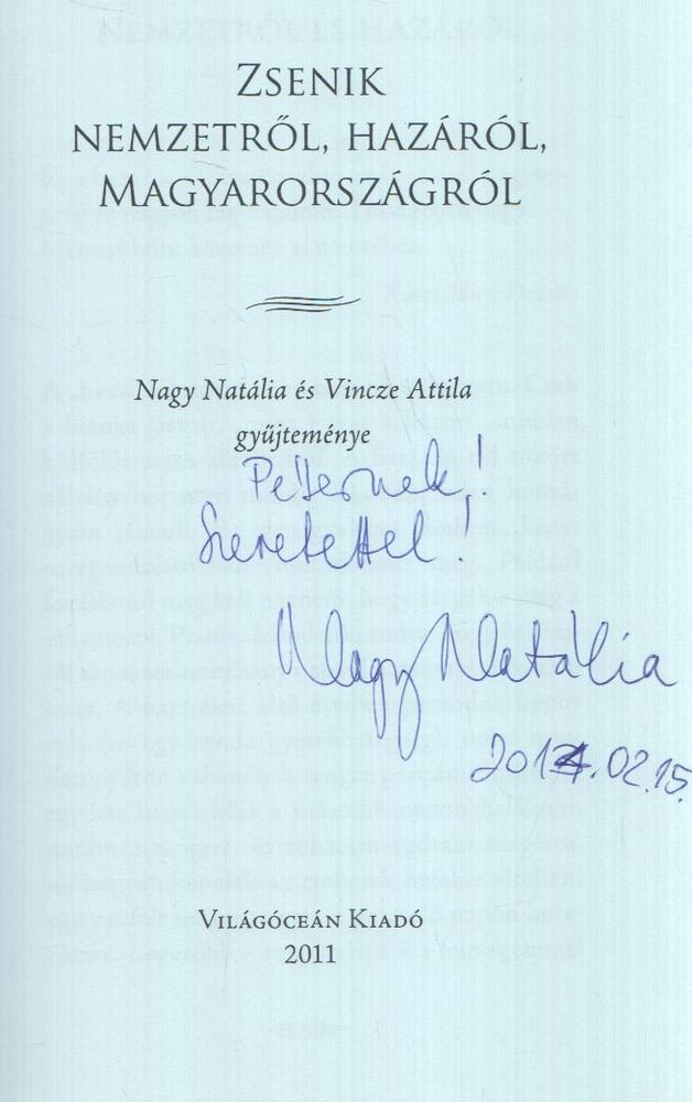 Nagy Natália, Vincze Attila - Zsenik (dedikált) [antikvár]