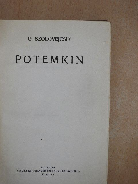 G. Szolovejcsik - Potemkin [antikvár]