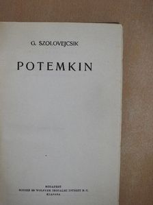 G. Szolovejcsik - Potemkin [antikvár]