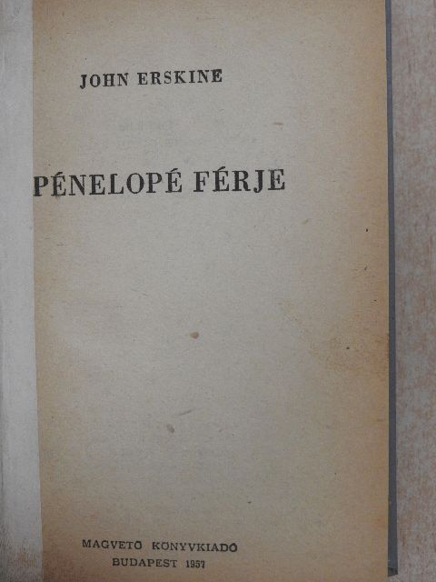 John Erskine - Pénelopé férje [antikvár]