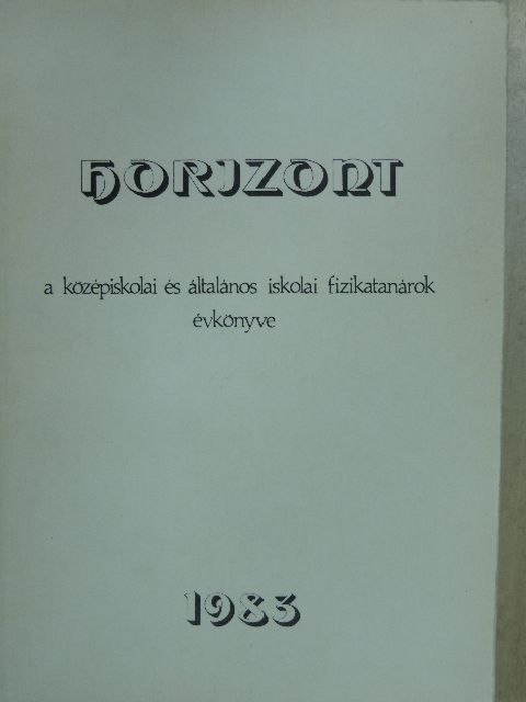 Abonyi Iván - Horizont 1983 [antikvár]