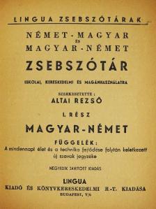 Német-magyar és magyar-német zsebszótár I. [antikvár]
