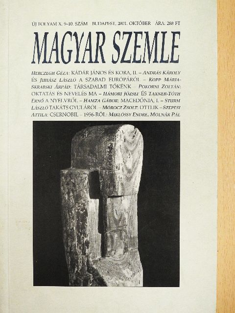 Ablonczy Balázs - Magyar Szemle 2001. október [antikvár]