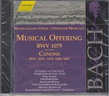 Bach - MUSICAL OFFERING BWV 1079 CANONS CD