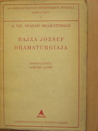 Bajza József dramaturgiája [antikvár]