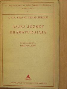 Bajza József dramaturgiája [antikvár]
