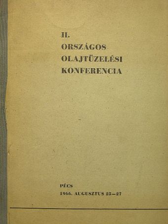 Dr. Hlinyánszky István - II. Országos Olajtüzelési konferencia [antikvár]