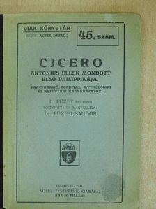 Cicero: Antonius ellen mondott első philippikája I. (töredék) [antikvár]