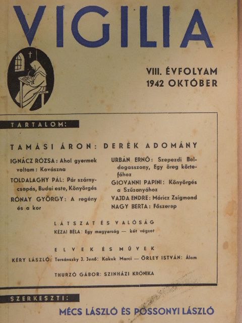 Giovanni Papini - Vigilia 1942. október [antikvár]