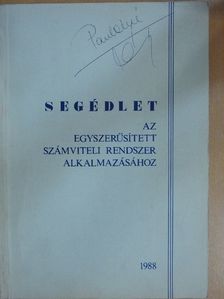 Baumgarten Ferenc - Segédlet az egyszerűsített számviteli rendszer alkalmazásához [antikvár]