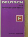Annelies Herzog - Deutsch für Fortgeschrittene [antikvár]