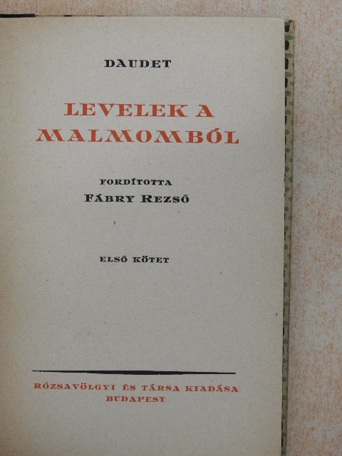 Daudet - Levelek a malmomból I-II. [antikvár]