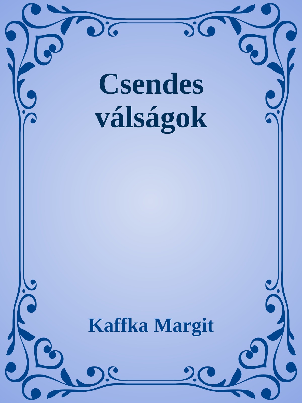 Kaffka Margit - Csendes válságok [eKönyv: epub, mobi]