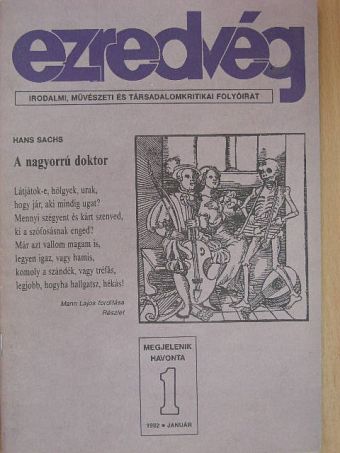 Alföldy Jenő - Ezredvég 1992. január [antikvár]