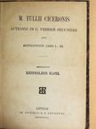M. Tullii Ciceronis - Actionis in C. Verrem secundae [antikvár]