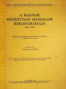 A magyar növénytani irodalom bibliográfiája [antikvár]
