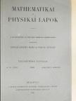 Beke Manó - Mathematikai és Physikai Lapok 1908. februárius-márczius [antikvár]
