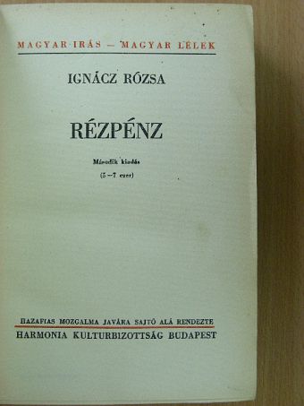 Ignácz Rózsa - Rézpénz I-II. [antikvár]
