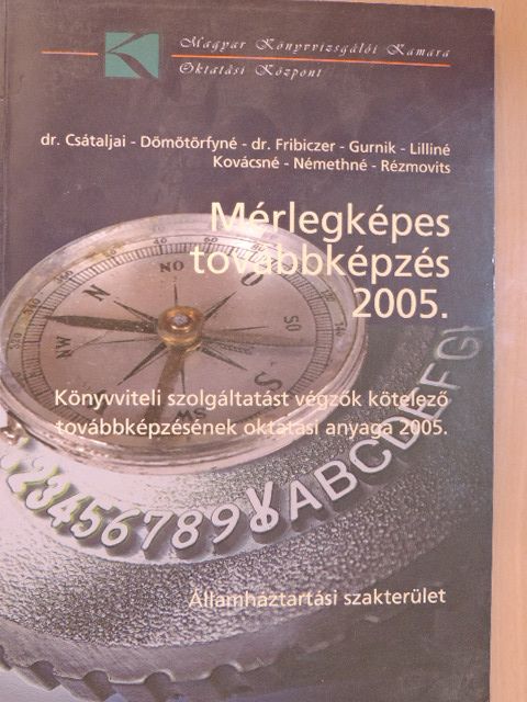 Dömötörfy Józsefné - Mérlegképes továbbképzés 2005. [antikvár]