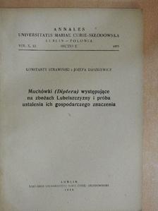 Józefa Daszkiewicz - Muchówki (Diptera) wystepujace na zbozach Lubelszczyzny i próba ustalenia ich gospodarczego znaczenia [antikvár]