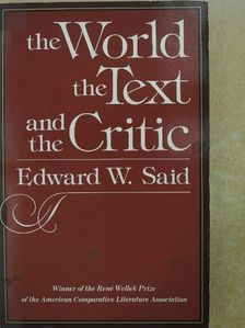 Edward W. Said - The World, the Text, and the Critic [antikvár]