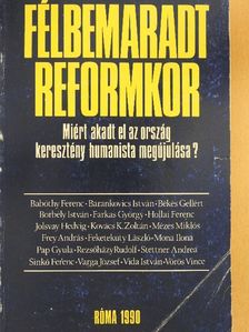 Babóthy Ferenc - Félbemaradt reformkor [antikvár]