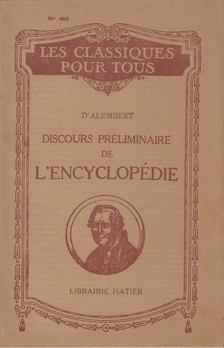 D'Alembert - Discours préliminaire de l'encyclopédie [antikvár]
