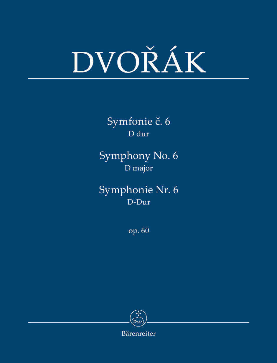 DVORAK - SYMPHONY NO.6 D MAJOR OP.60 STUDY SCORE, EDITED BY FRANTISEK BARTOS