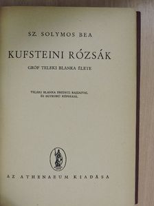 Sz. Solymos Bea - Kufsteini rózsák [antikvár]
