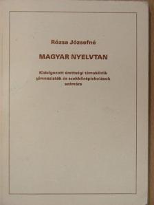 Rózsa Józsefné - Magyar nyelvtan [antikvár]