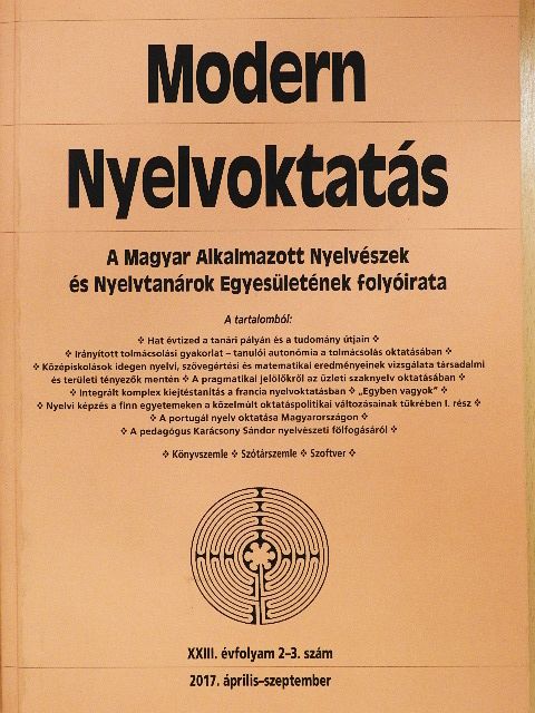 Hegedűs Roland - Modern Nyelvoktatás 2017. április-szeptember [antikvár]