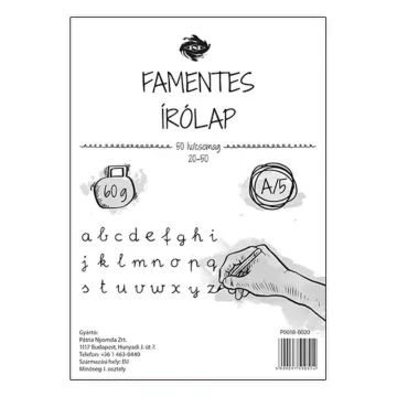 Írólap borítékban - A/5-ös, famentes, 50 db-os