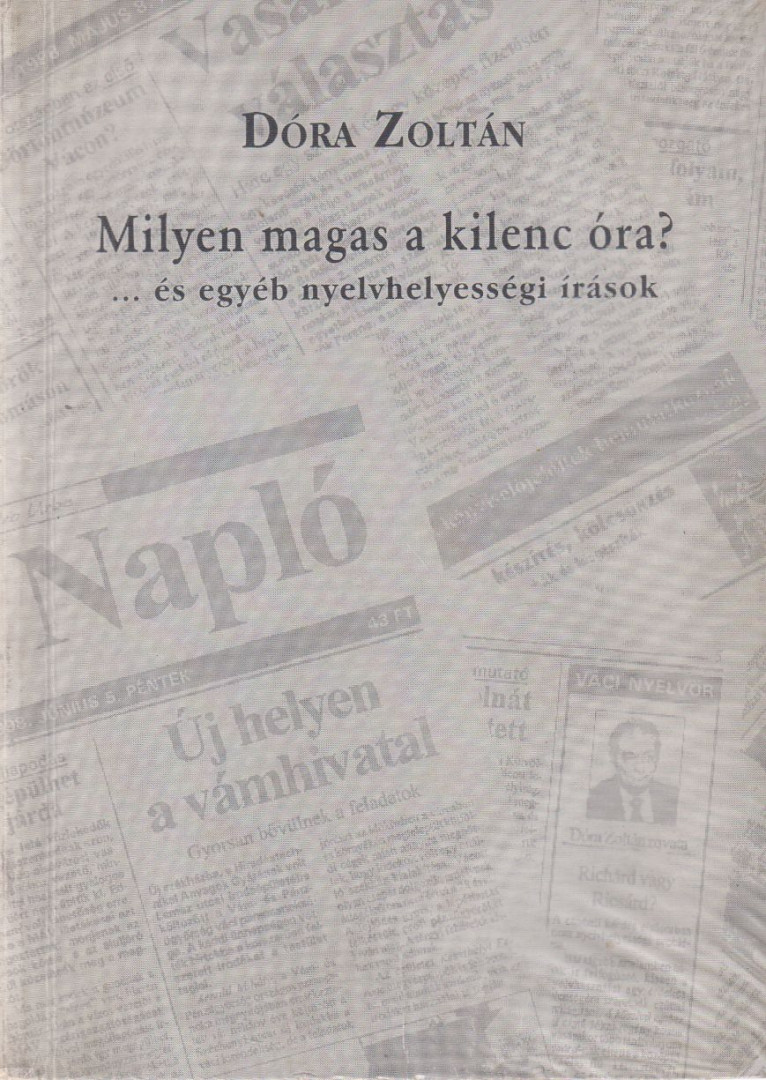 Dóra Zoltán - Milyen magas a kilenc óra? [antikvár]