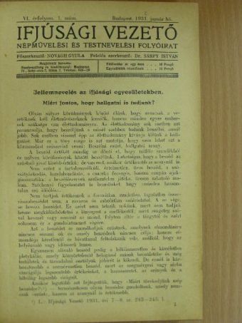 Ajtai Kálmán - Ifjúsági Vezető 1932. január-december [antikvár]