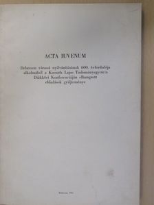 Bíró Béla - Acta Iuvenum (dedikált példány) [antikvár]