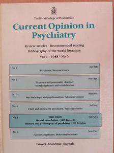 J. Chick - Current Opinion in Psychiatry 1988. Sep/Oct [antikvár]
