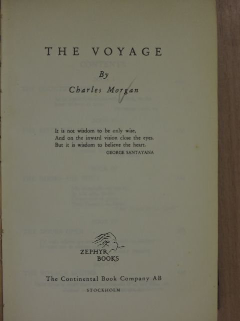 Charles Morgan - The voyage [antikvár]