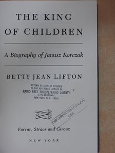 Betty Jean Lifton - The King of Children [antikvár]