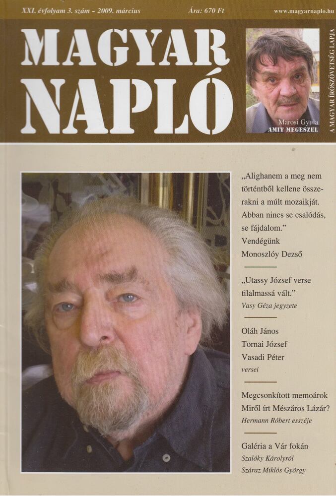 Oláh János - Magyar Napló 2009. március [antikvár]